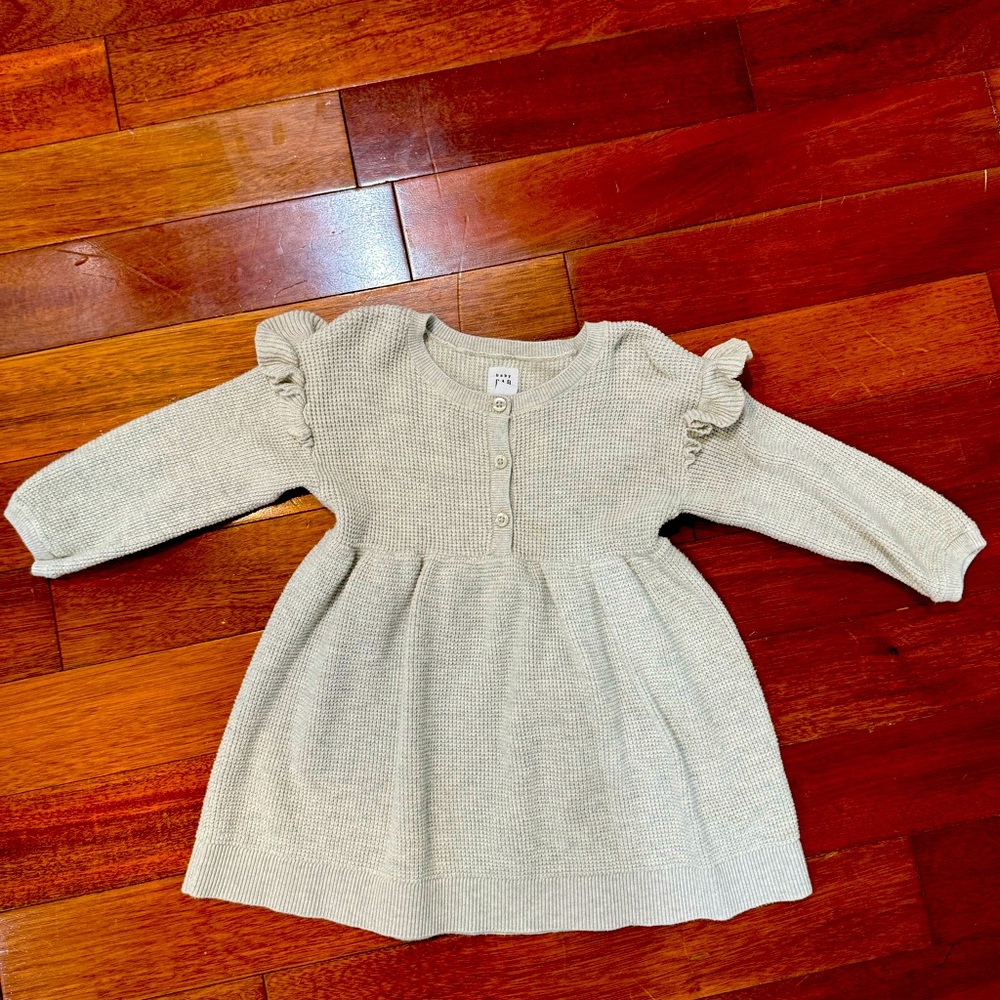 Cozy Waffle Fabric Dress